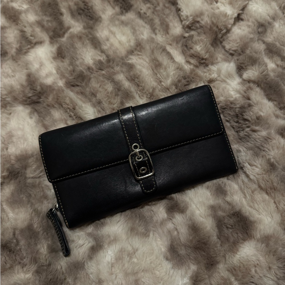 Vintage COACH 100% Soft Leather Wallet wristlet